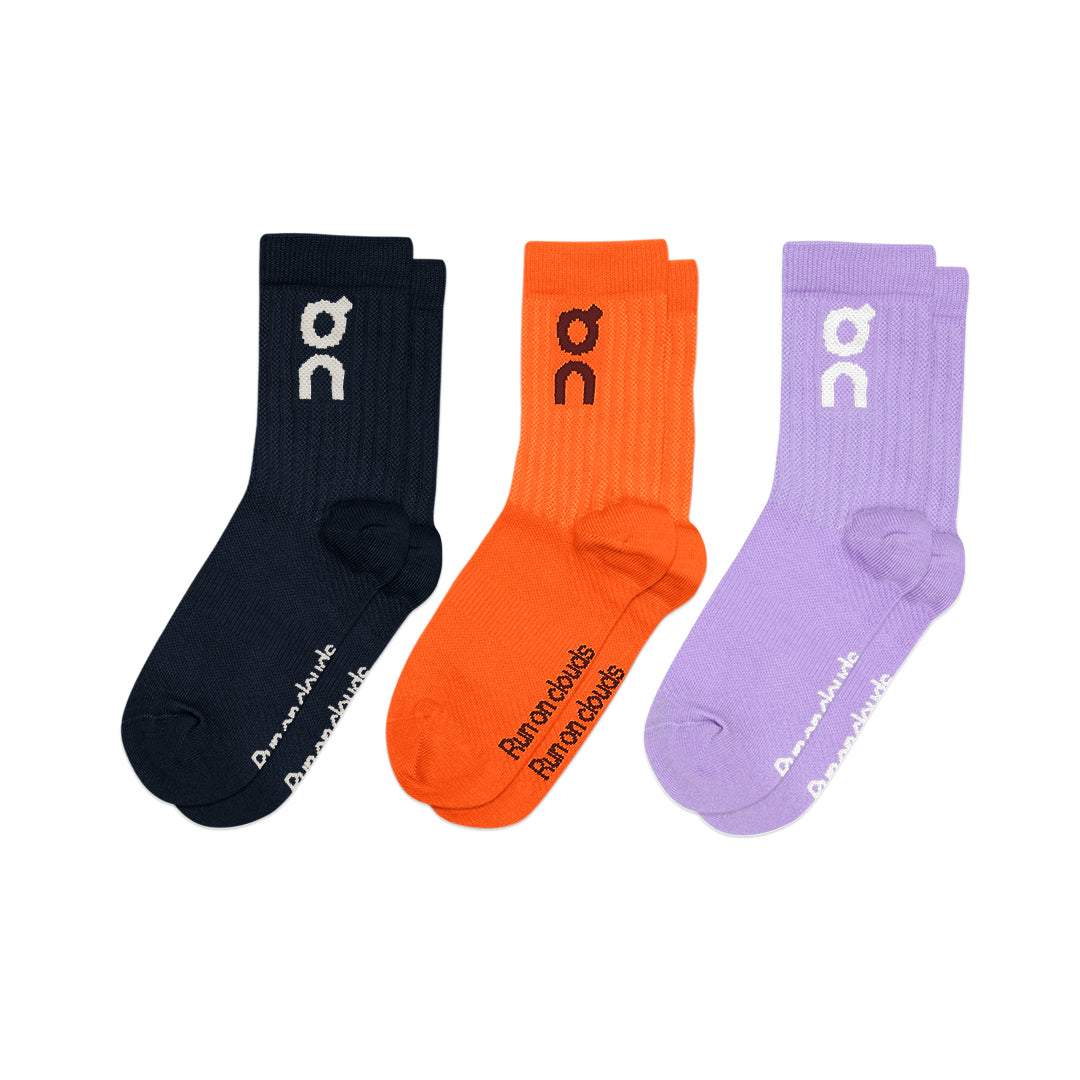 On Cloud Logo Mid Socks 3-Pair Pack
