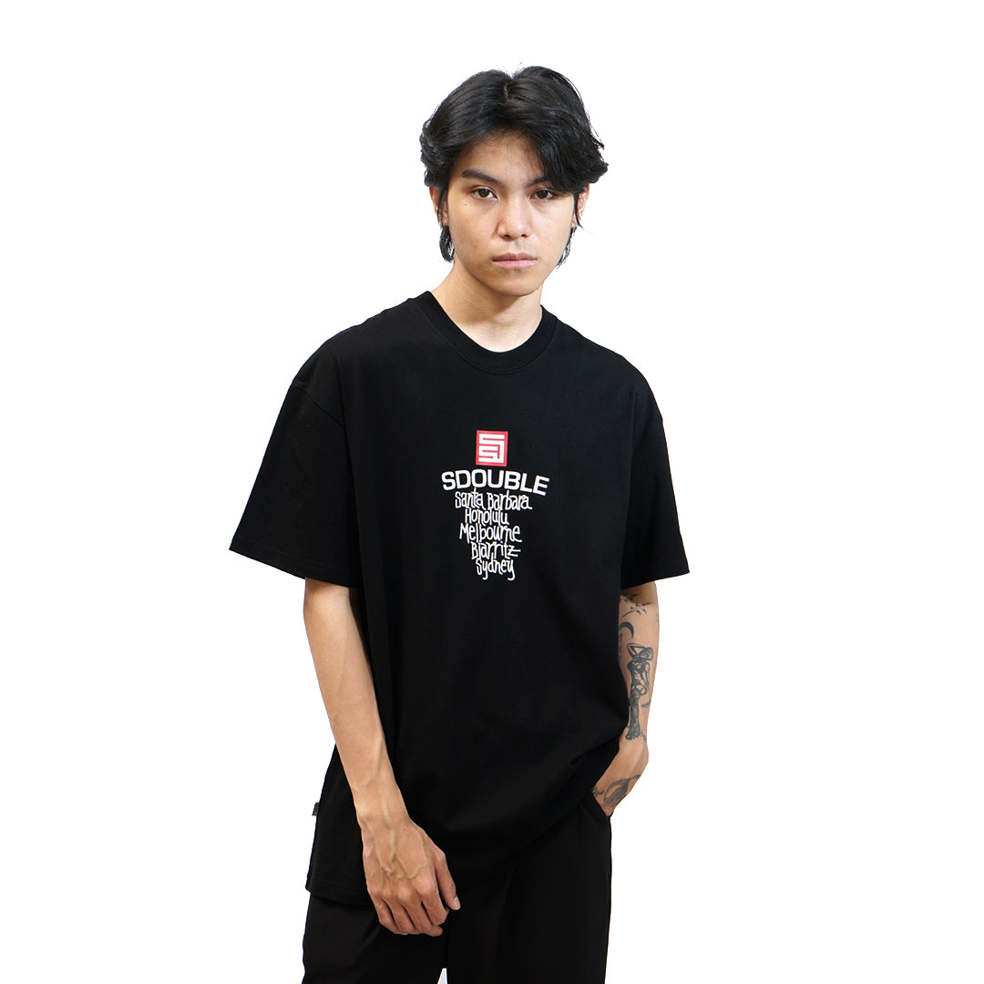 SDOUBLE Cities Text T-Shirt