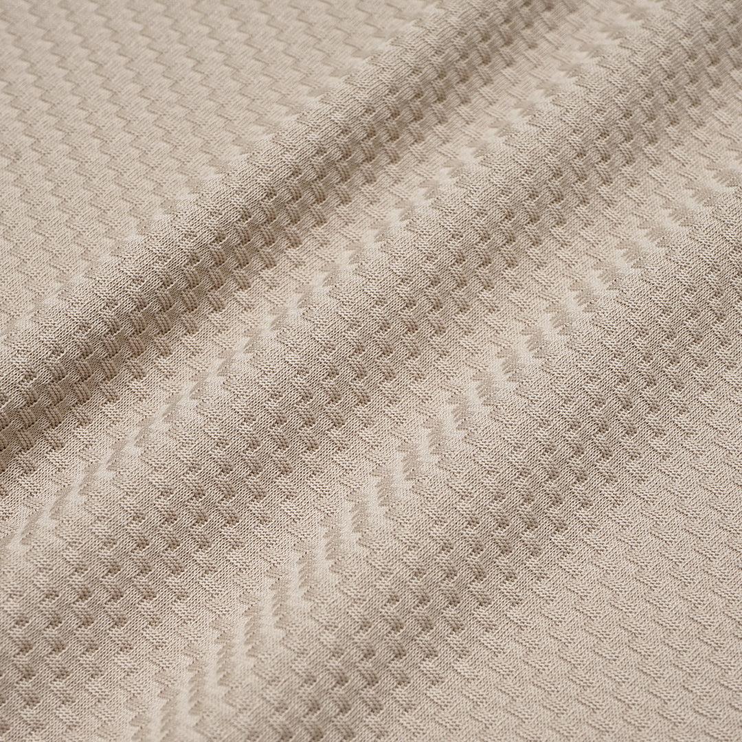 FOLX U Collar Textured T-Shirt