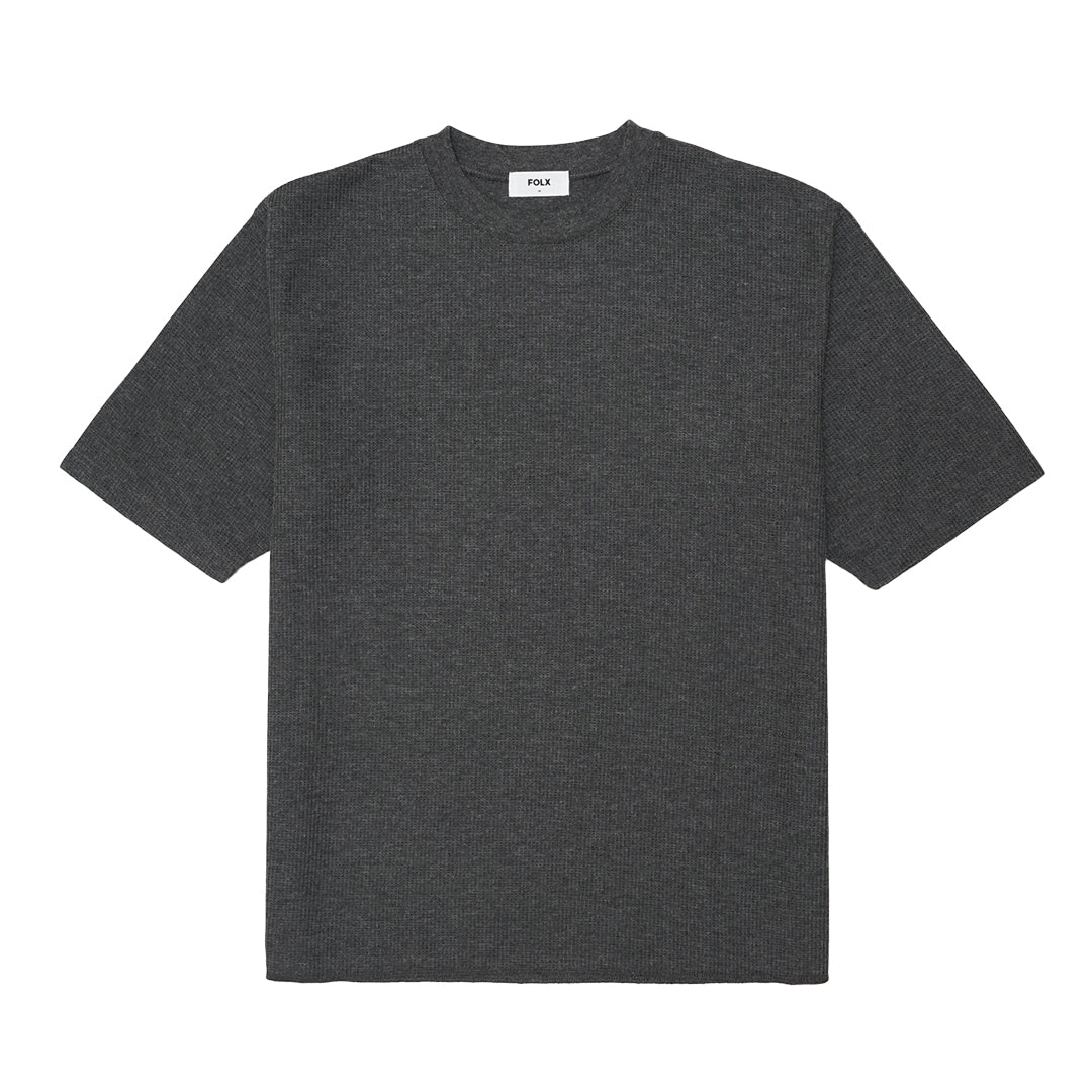 FOLX Basic Waffle Pattern T-Shirt