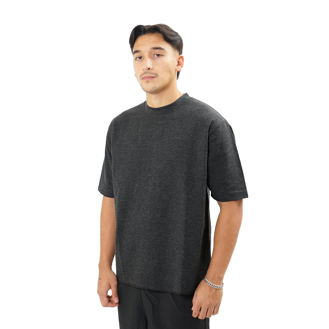 FOLX Basic Waffle Pattern T-Shirt