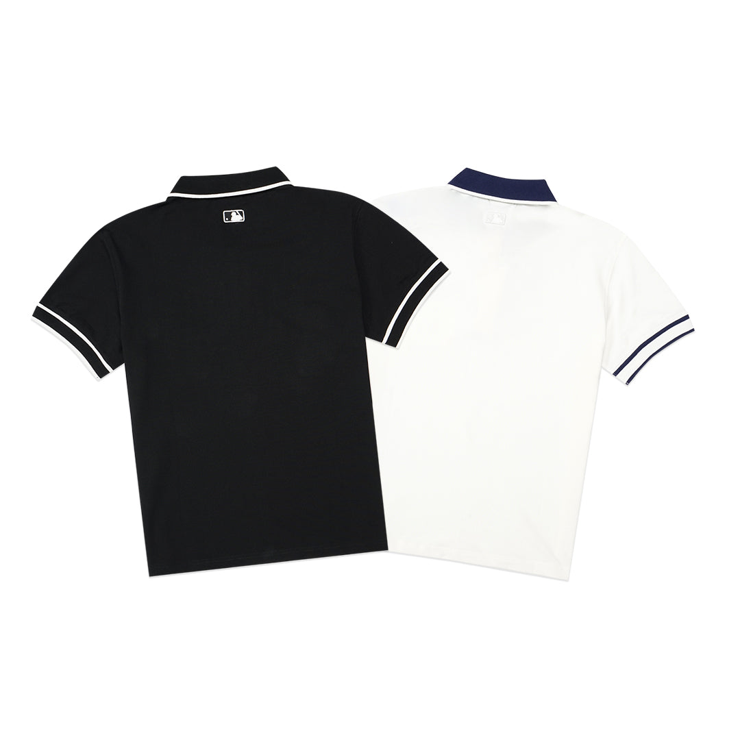 M7B Partial Monogram Collar Polo Shirt