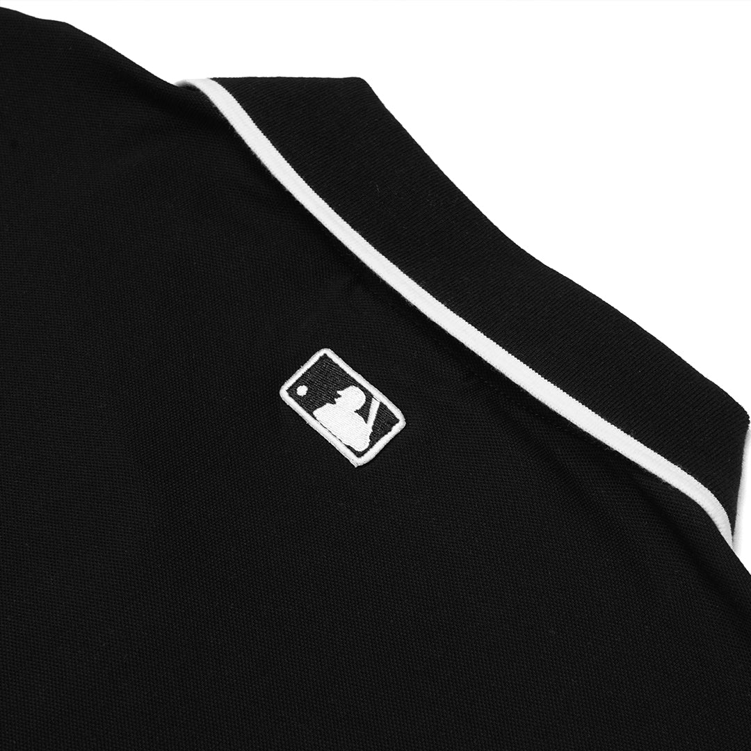 M7B Partial Monogram Collar Polo Shirt