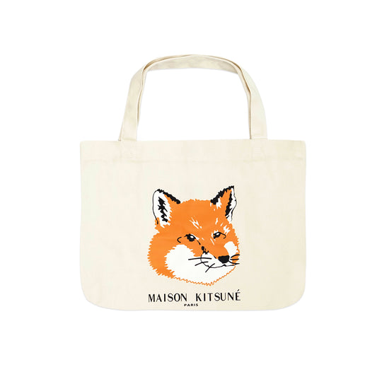 MKS Orange Fox Head Tote Bag