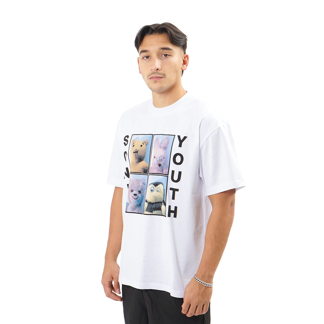 Saint Michael Sonic Youth Band Animal Grid T-Shirt