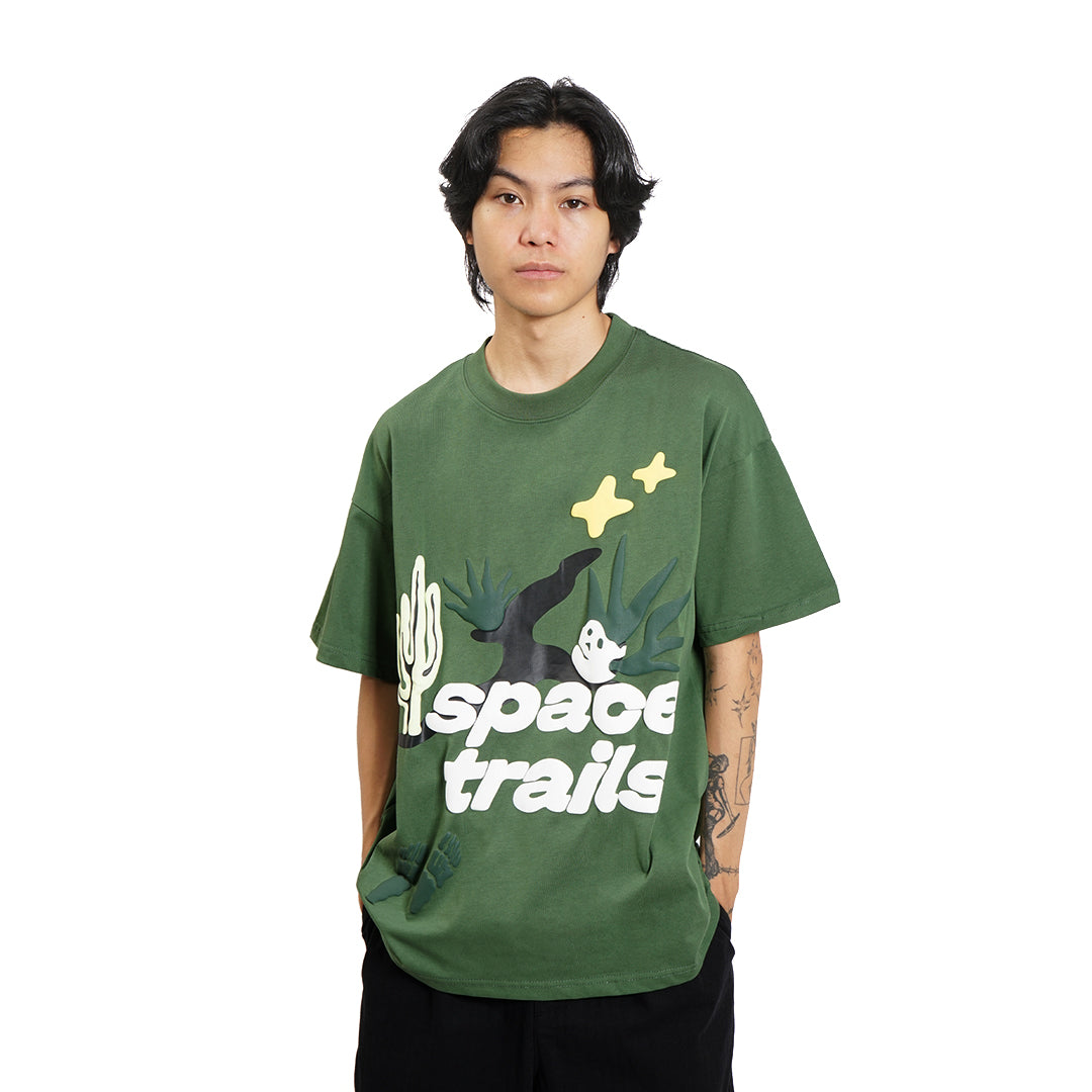 Broken Planet Skull Space Trails T-Shirt