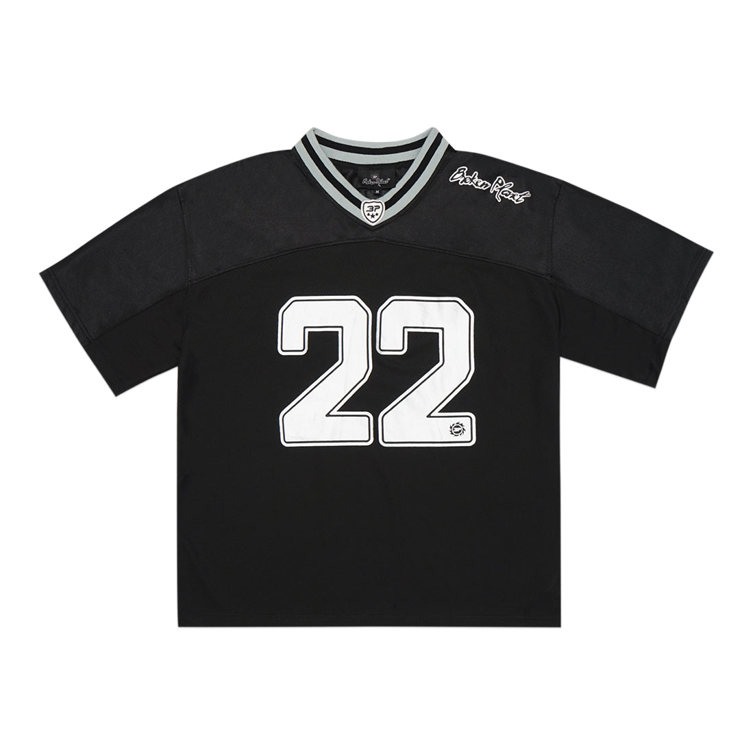 Broken Planet Silver 22 Football Jersey T-Shirt