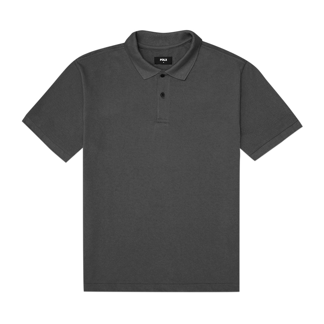 FOLX Basic Two-Button Polo Shirt
