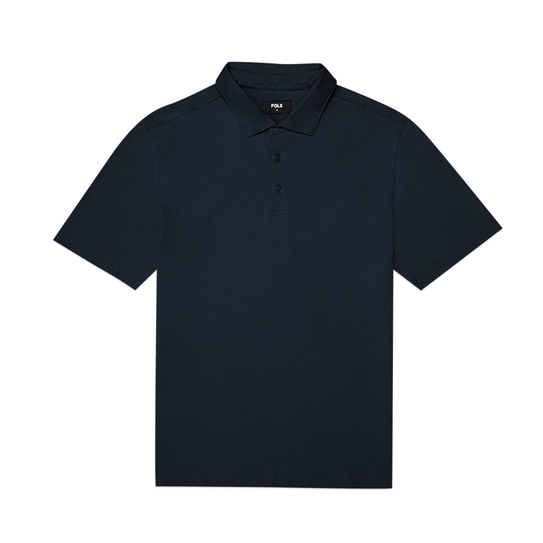 FOLX Elastic Cotton Polo Shirt