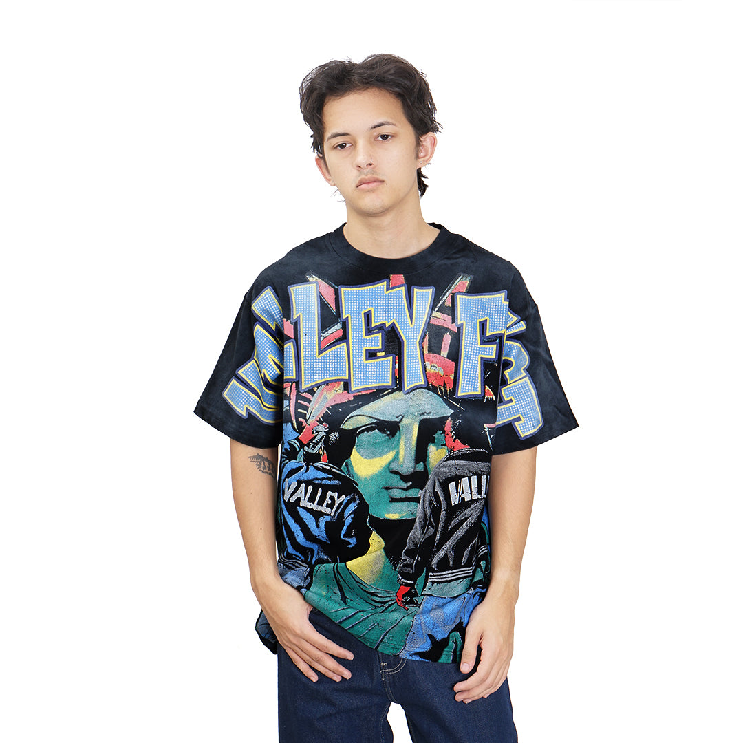 VALE USA Bling Graffiti T-Shirt