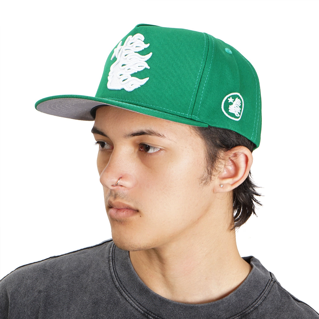 Hellstar Metal Button OG Logo Snapback Cap