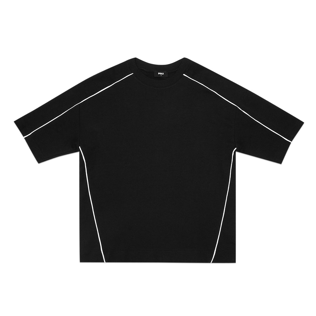 FOLX Contrast Piping Interlock T-Shirt