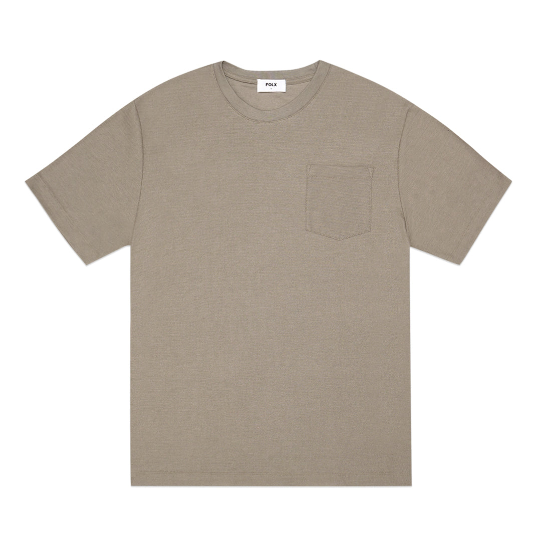 FOLX Wavy Texture Pocket T-Shirt