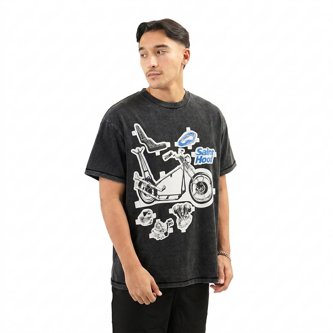 Saint Michael X Neighborhood Saint Hood T-Shirt