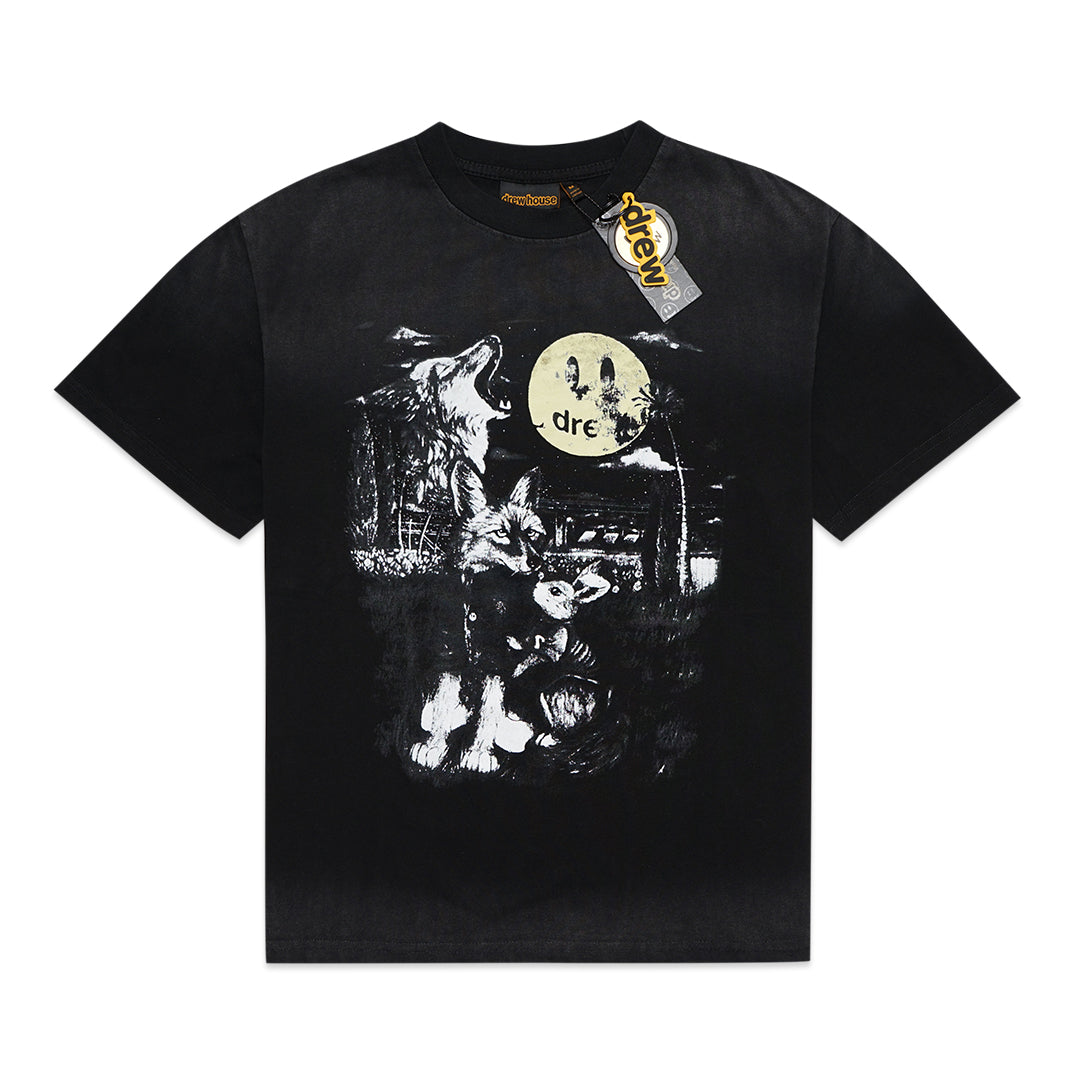 Drew House Full Moon T-Shirt Faded Black