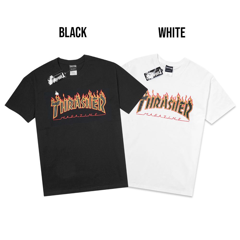 TSR Red Flame Print T-Shirt