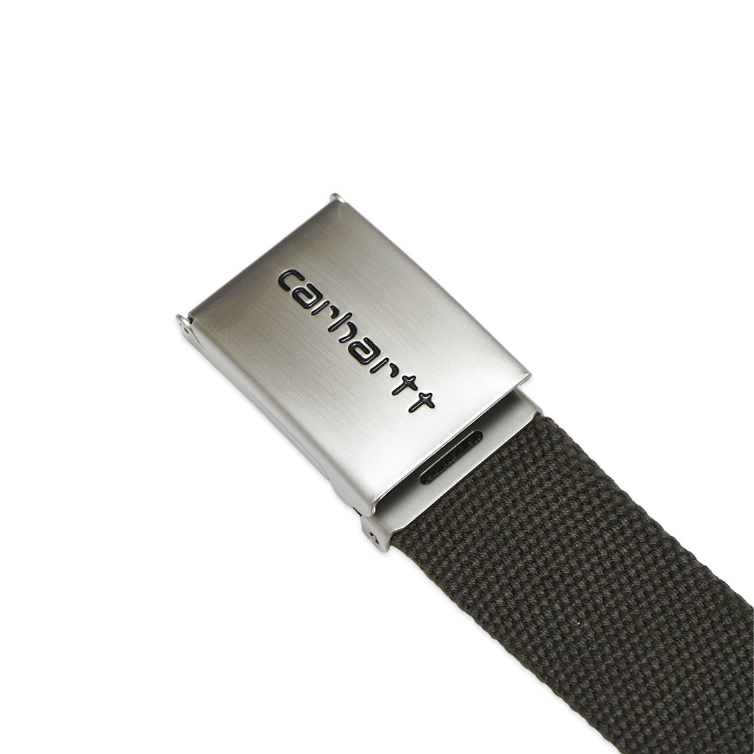 CHT Clip Chrome Buckle Webbed Belt