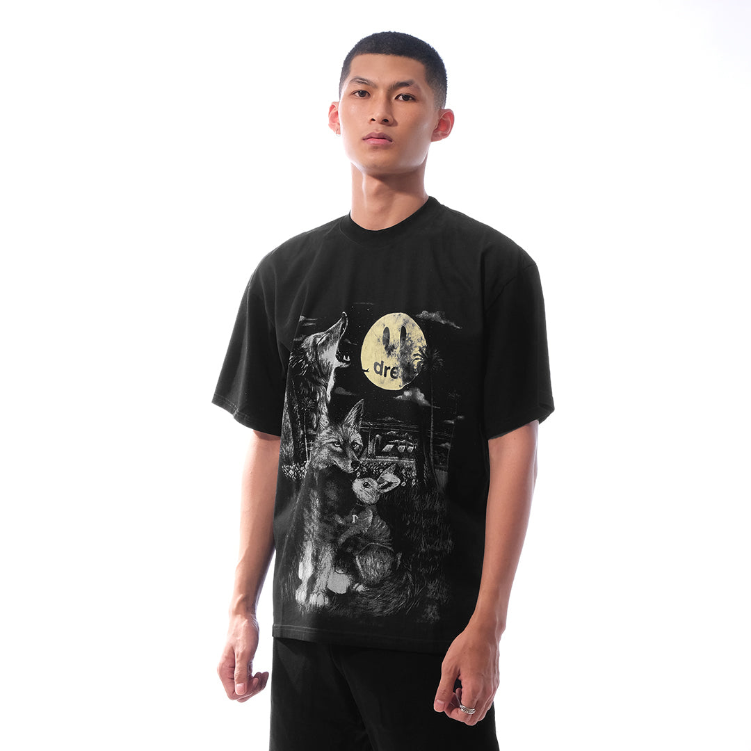 Drew House Full Moon T-Shirt Faded Black
