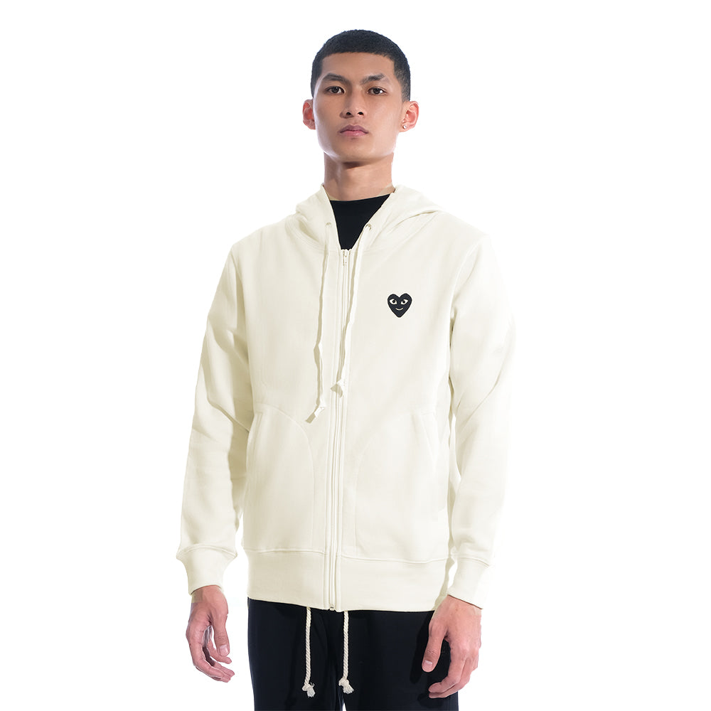 CDG Play Holiday Emoji Zip-Up Hoodie