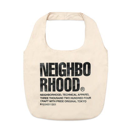 Neighborhood Large Print Cotton Twill Tote Bag