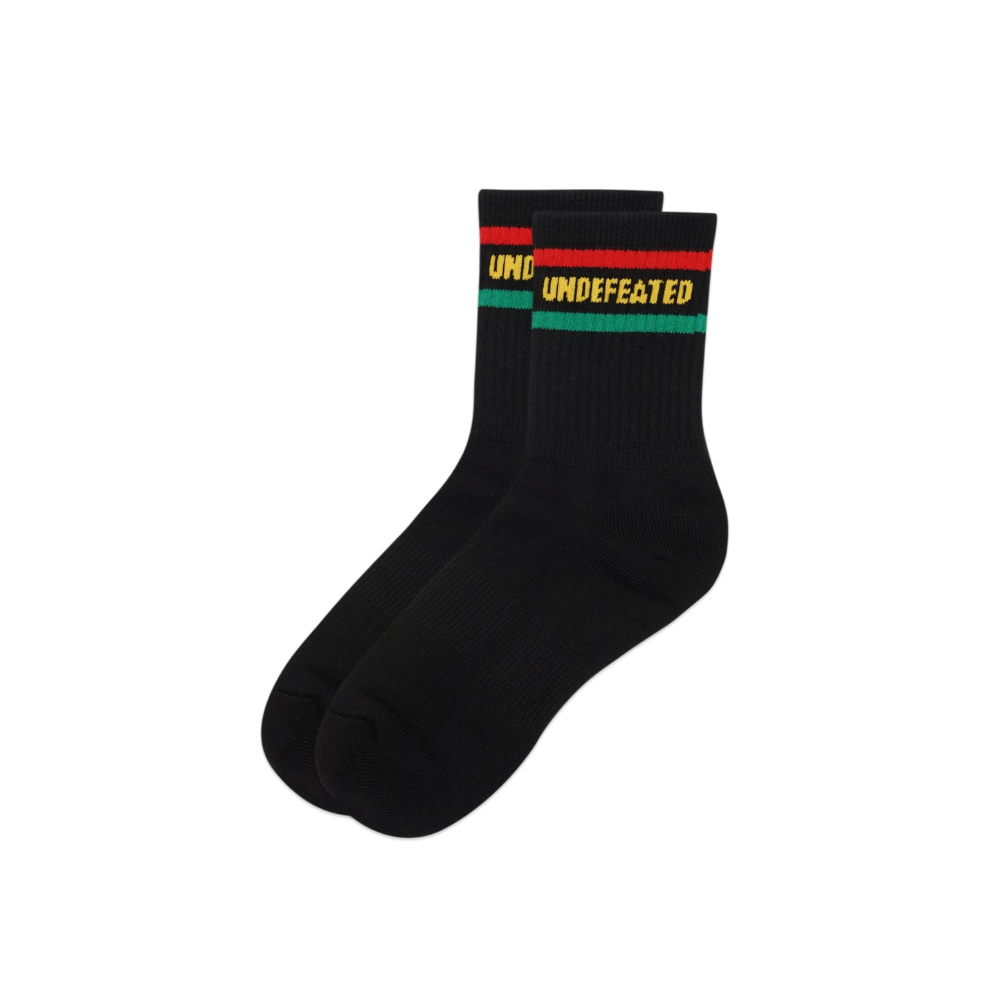 Undefeated Bicolor Stripes Quarter Socks
