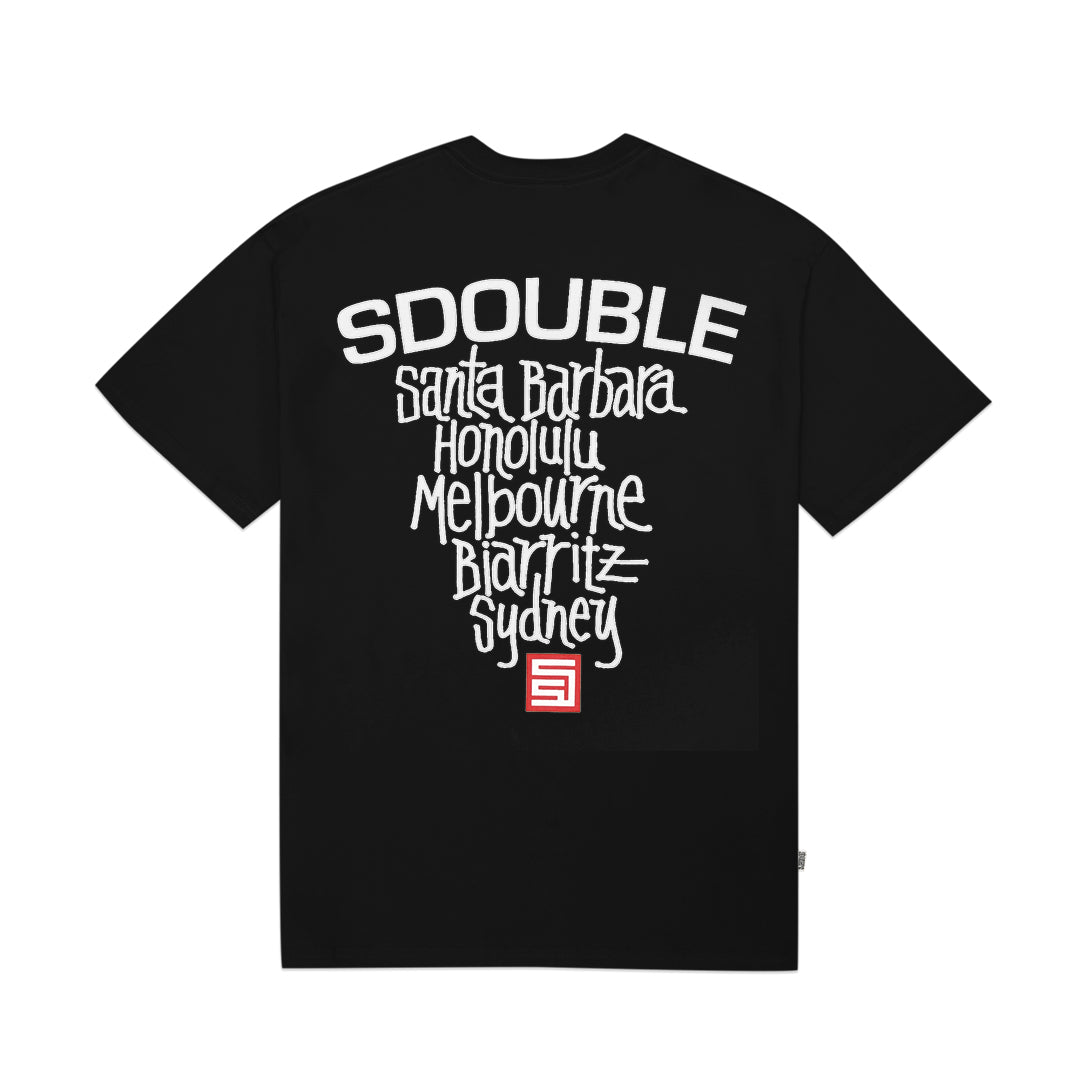 SDOUBLE Cities Text T-Shirt