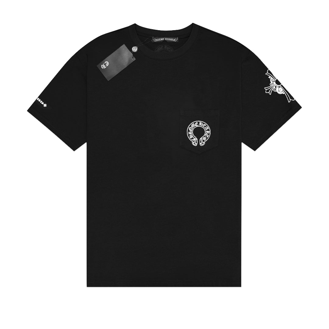CHR Cross and Horseshoe Pocket T-Shirt