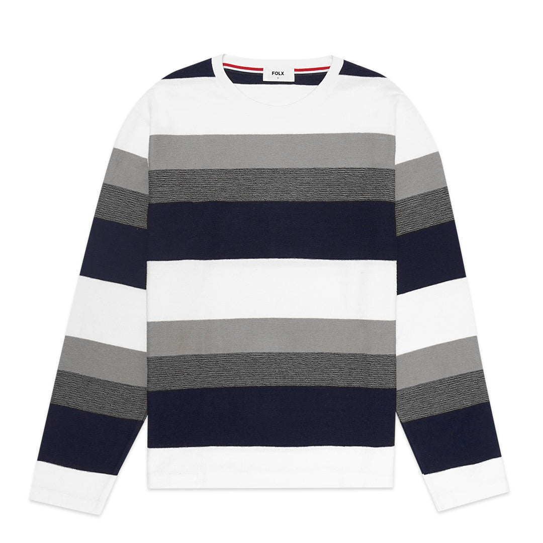 FOLX Striped Terry Long Sleeve T-Shirt