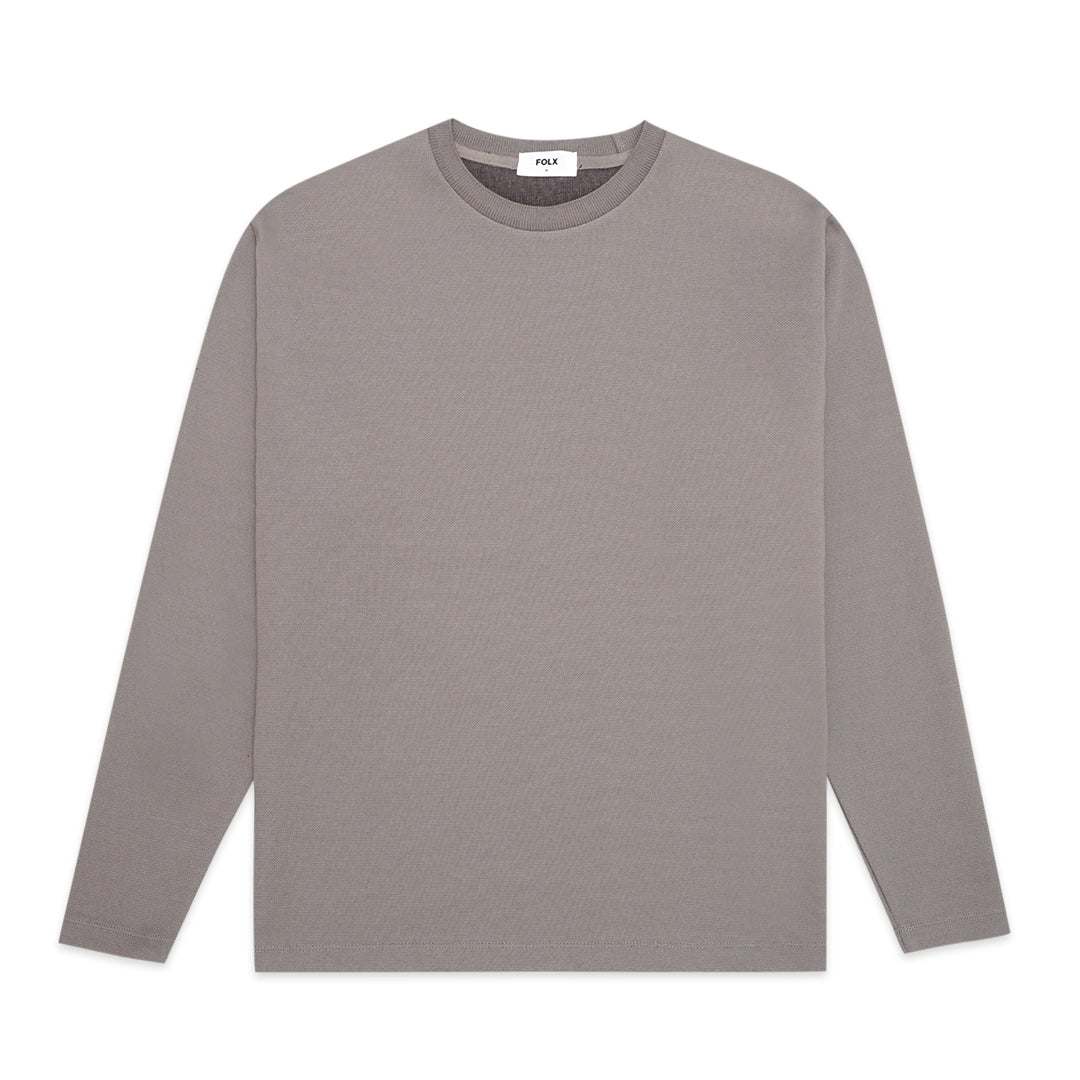 FOLX Honeycomb Texture Long Sleeve T-Shirt