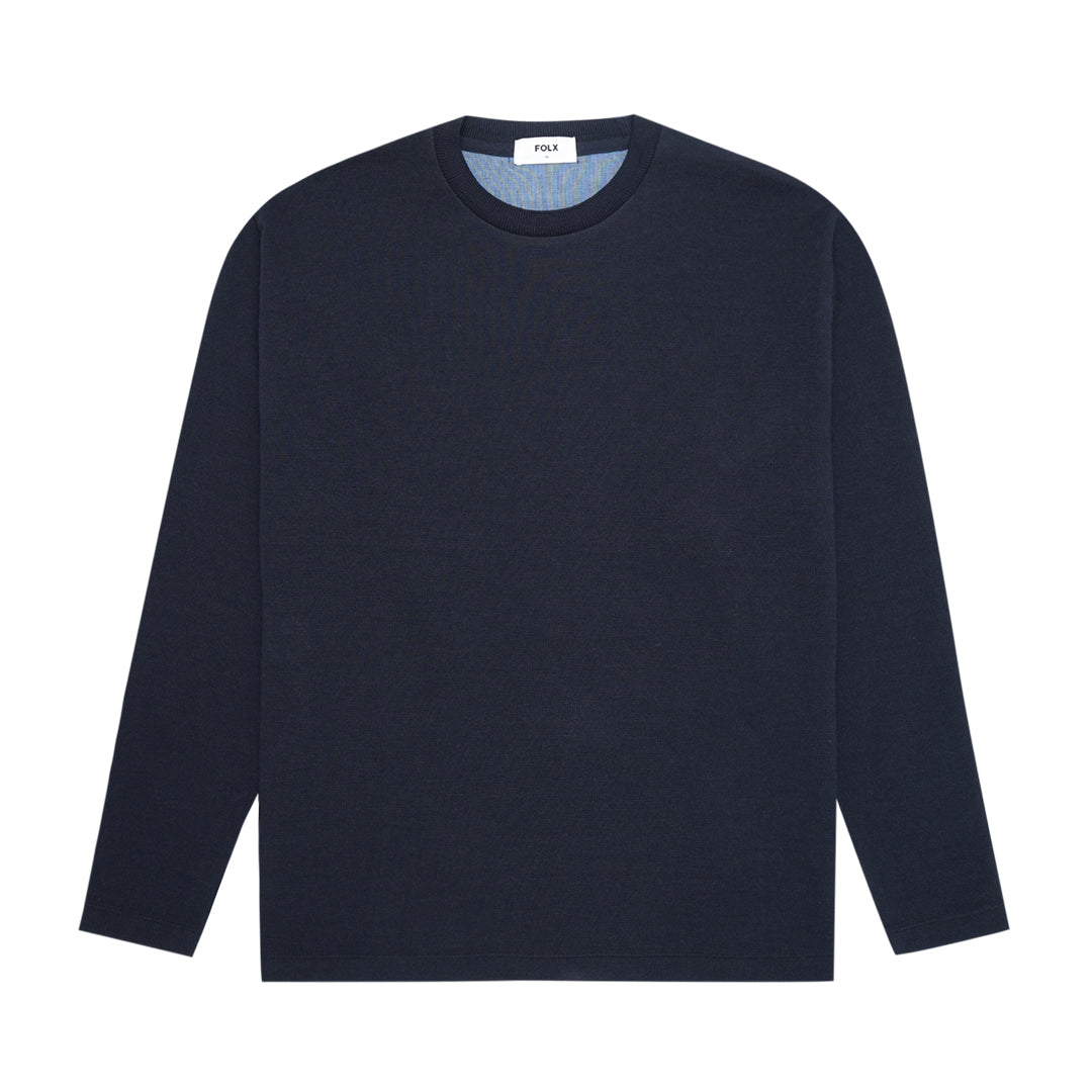 FOLX Honeycomb Texture Long Sleeve T-Shirt