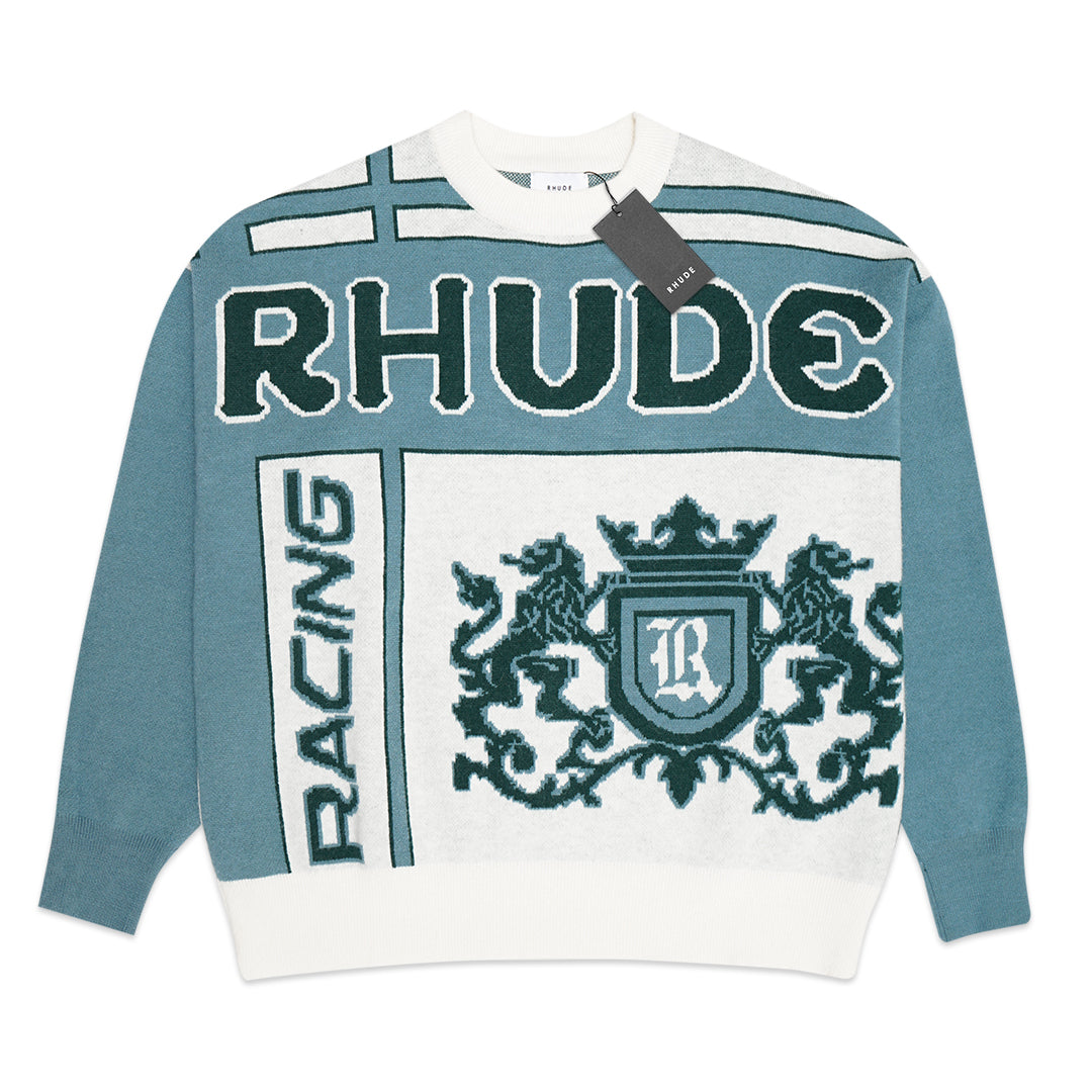 Rhude Palm Knit Crewneck Sweater