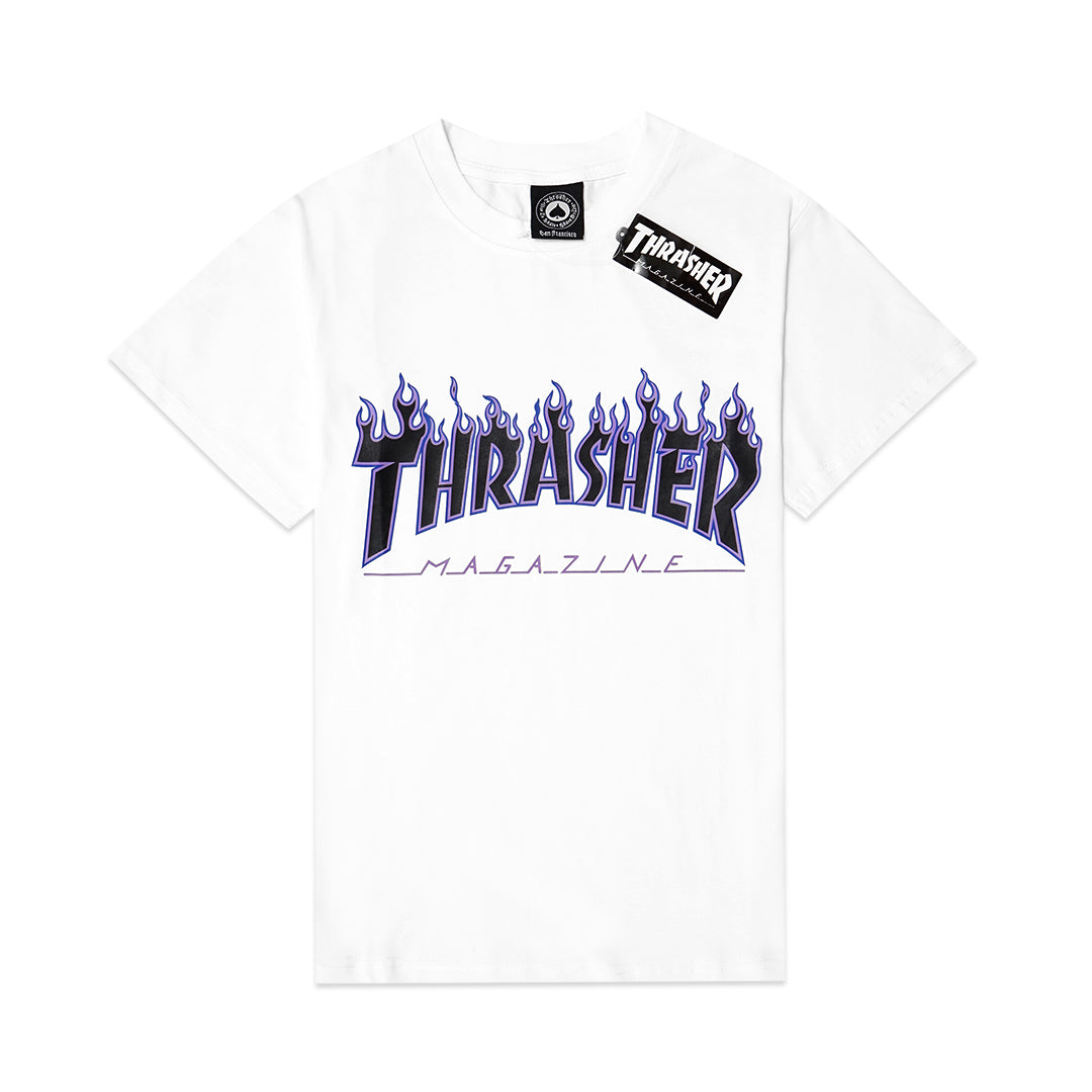 TSR Purple Flame Print T-Shirt