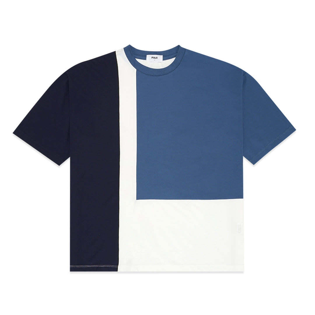 FOLX Colorblock Patchwork T-Shirt