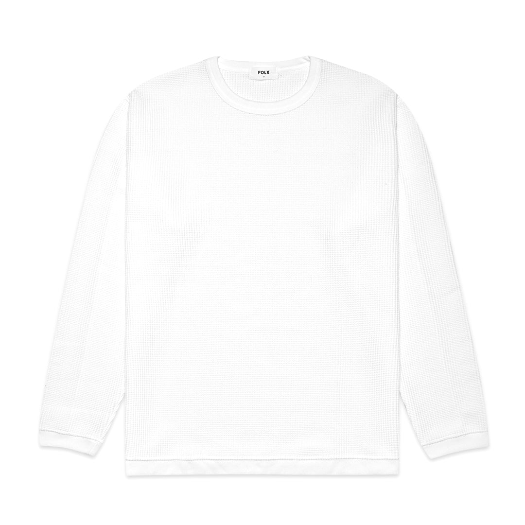 FOLX Bottom Rib Waffle Long Sleeve T-Shirt