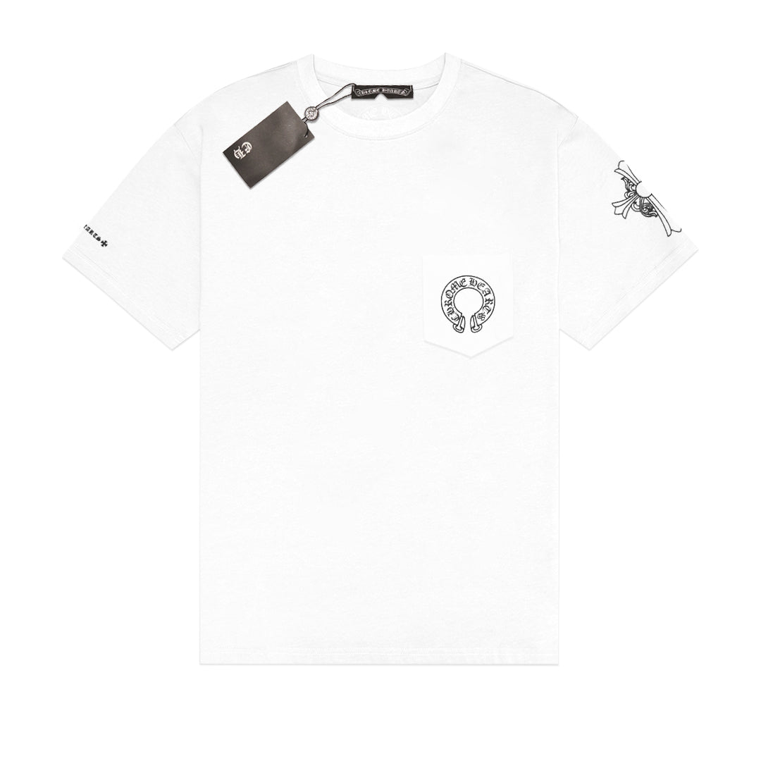 CHR Cross and Horseshoe Pocket T-Shirt