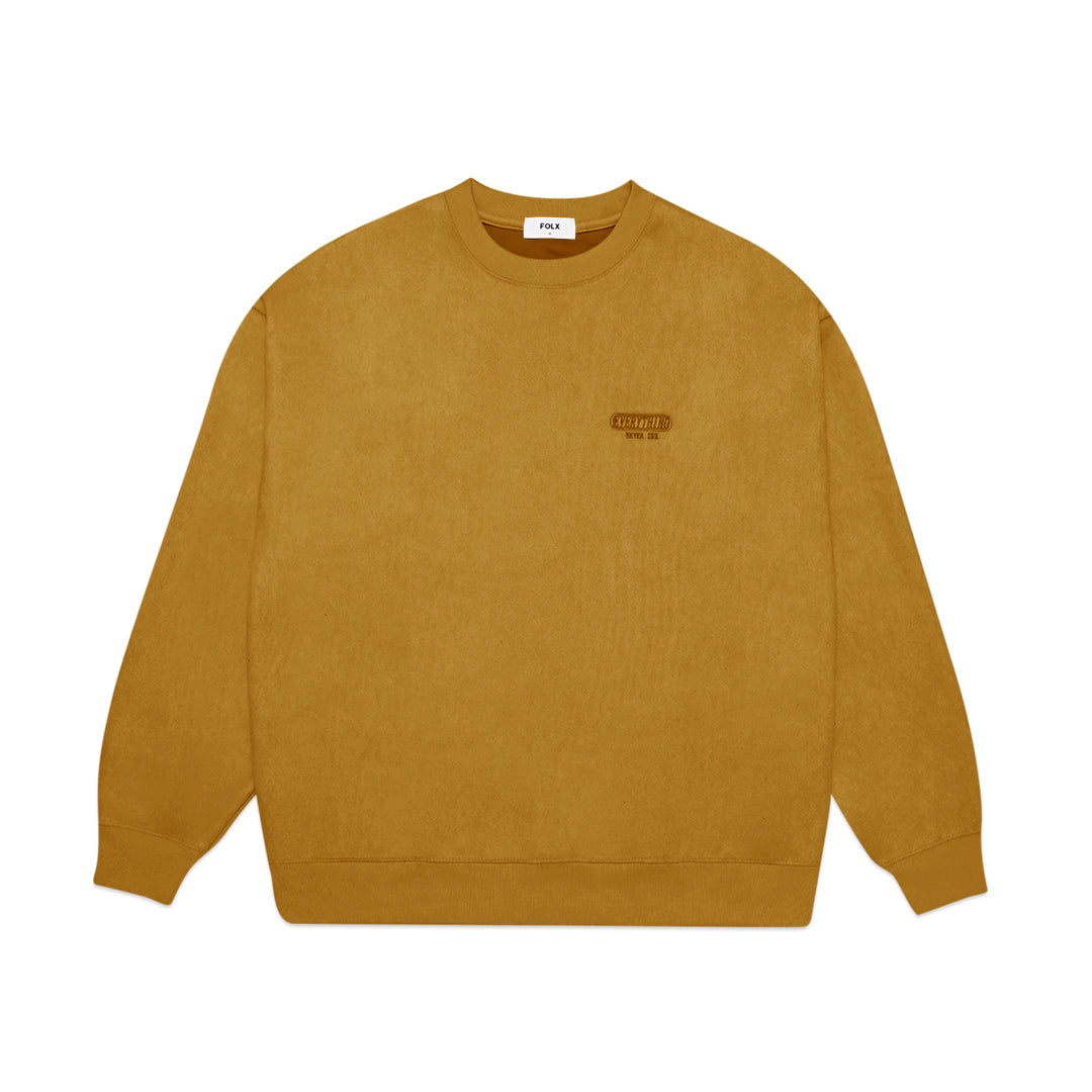 FOLX Oversized Velvet Sweatshirt