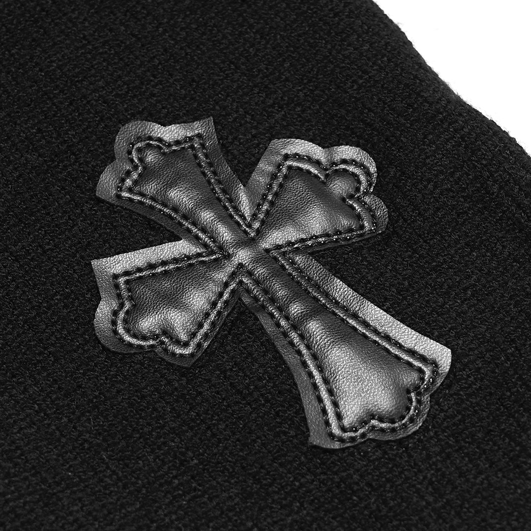 CHR Arm Cross Patch Knitted Hoodie