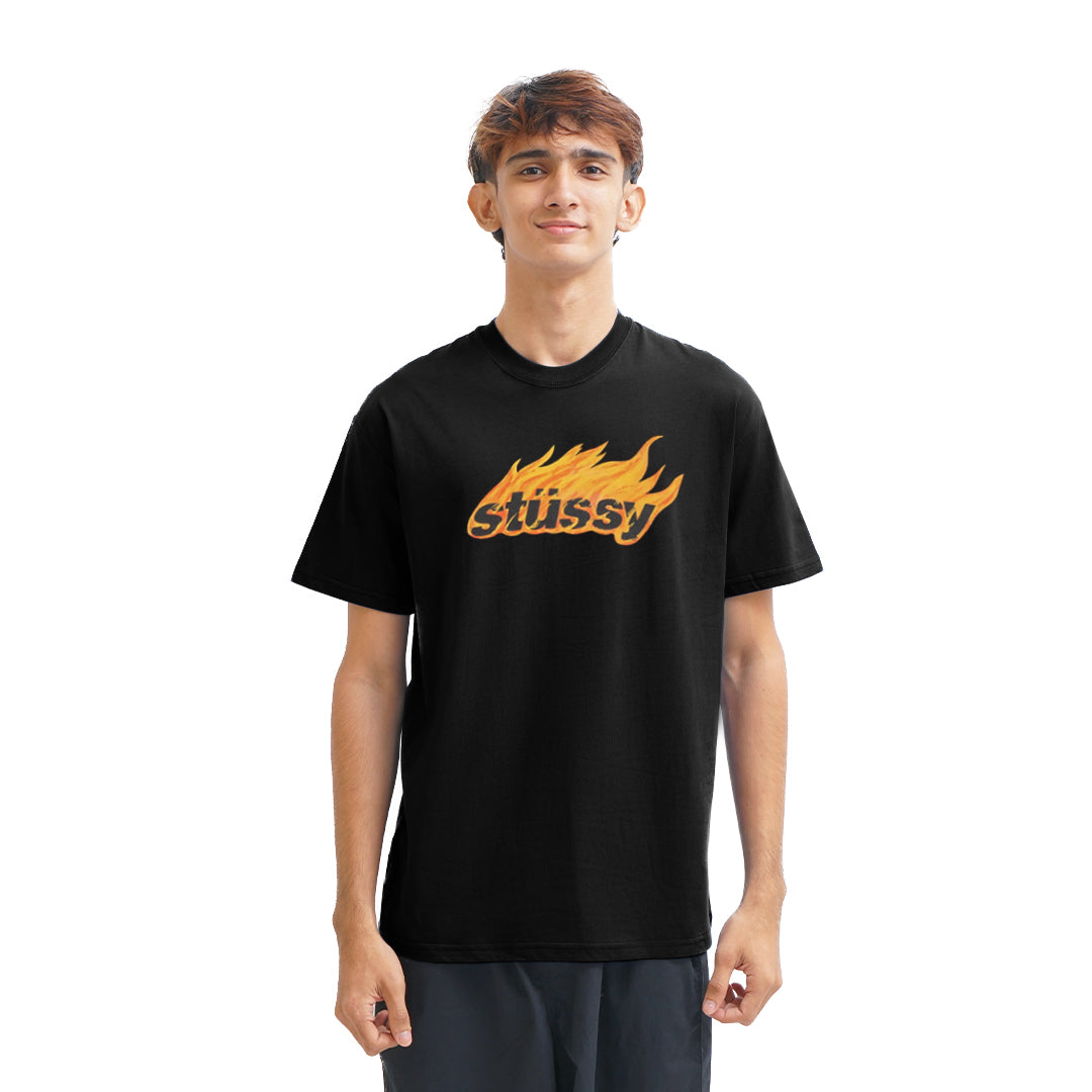 Stussy Flames Graphic T-Shirt