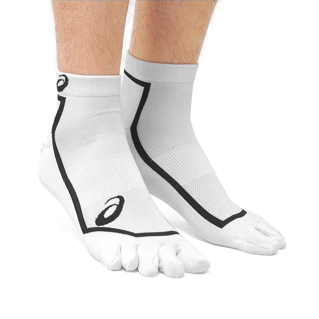 ASC Five-Finger Running Ankle Socks 2-Pair Pack