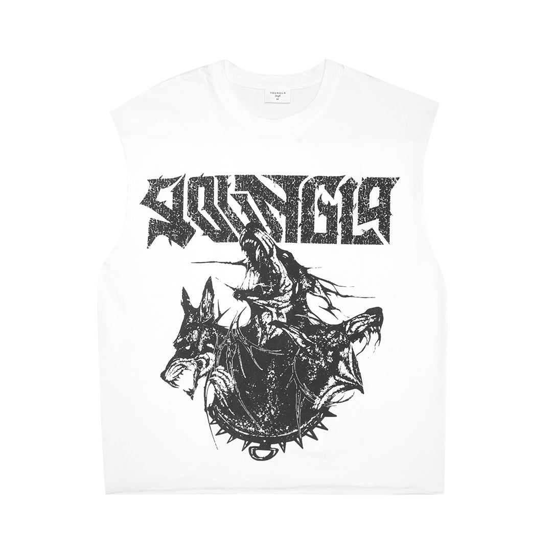 YOUNGLA Unleashed Cut-Offs Sleeveless T-Shirt