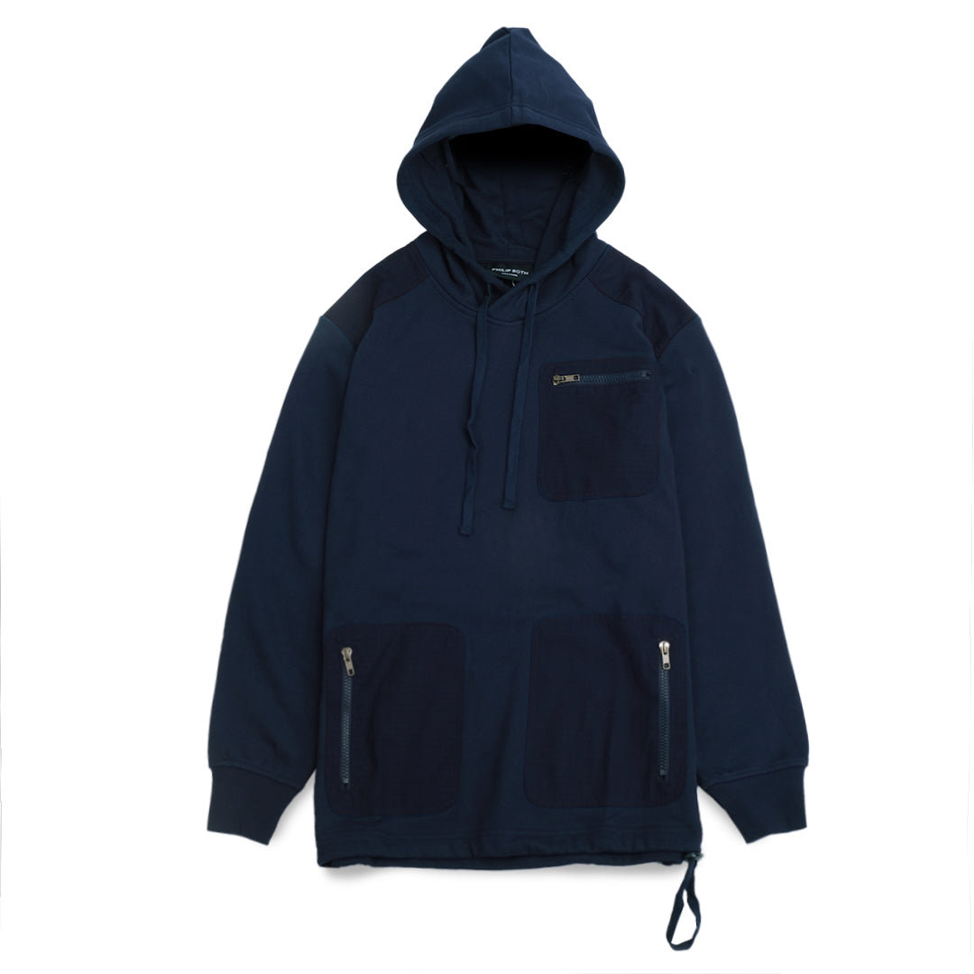 Philip Roth Triple Pocket Pullover Hoodie Navy
