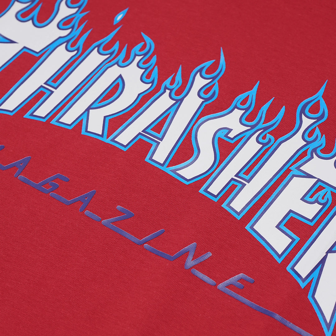 TSR White Flame Print T-Shirt
