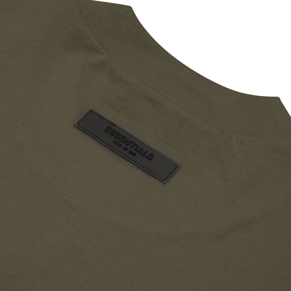 FOG Essentials Chest Solid Velvet Text T-Shirt