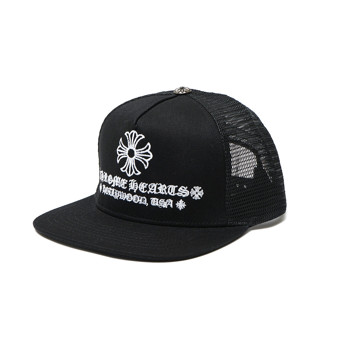Chrome Hearts Logo Trucker Cap