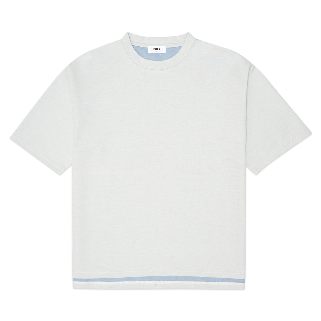 FOLX Double Jersey Contrasting Color T-Shirt