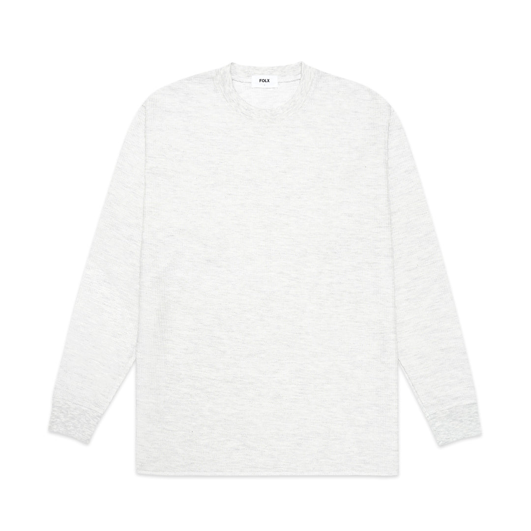 FOLX Waffle Pattern Long Sleeve T-Shirt