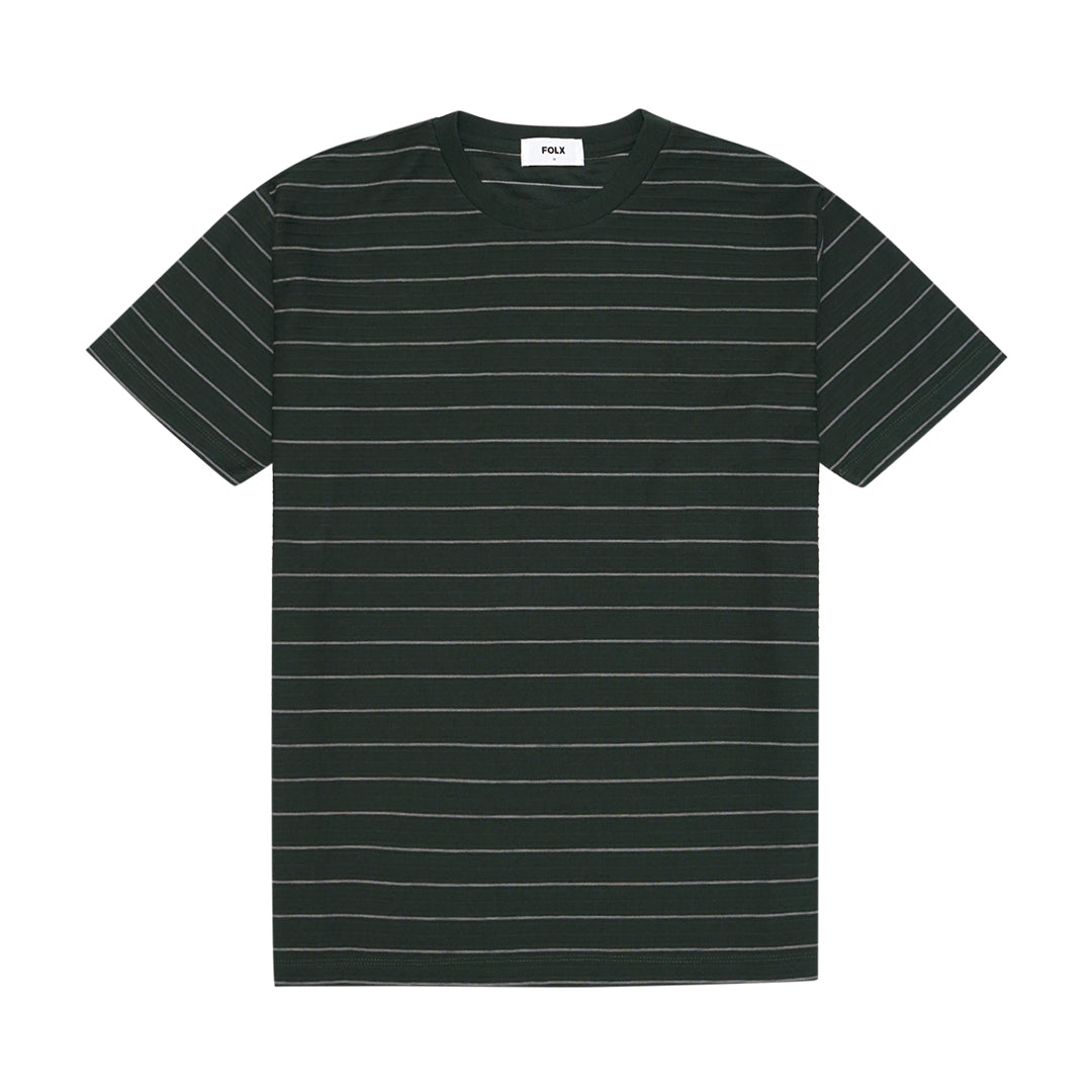 FOLX Jacquard Thin Striped T-Shirt