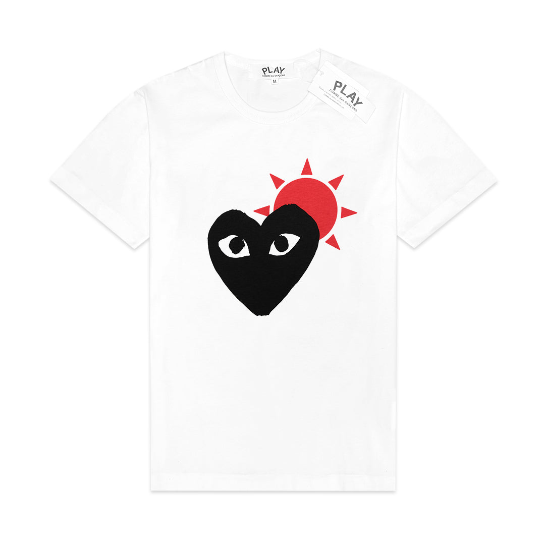 CDG Play Heart and Sun T-Shirt