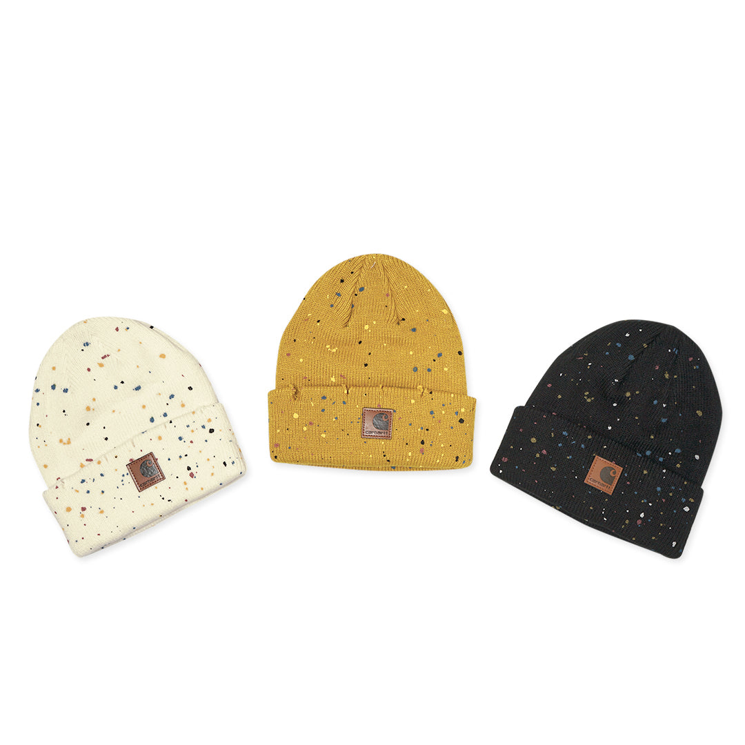 CHT WIP Ink Splash Rib Knit Beanie Hat