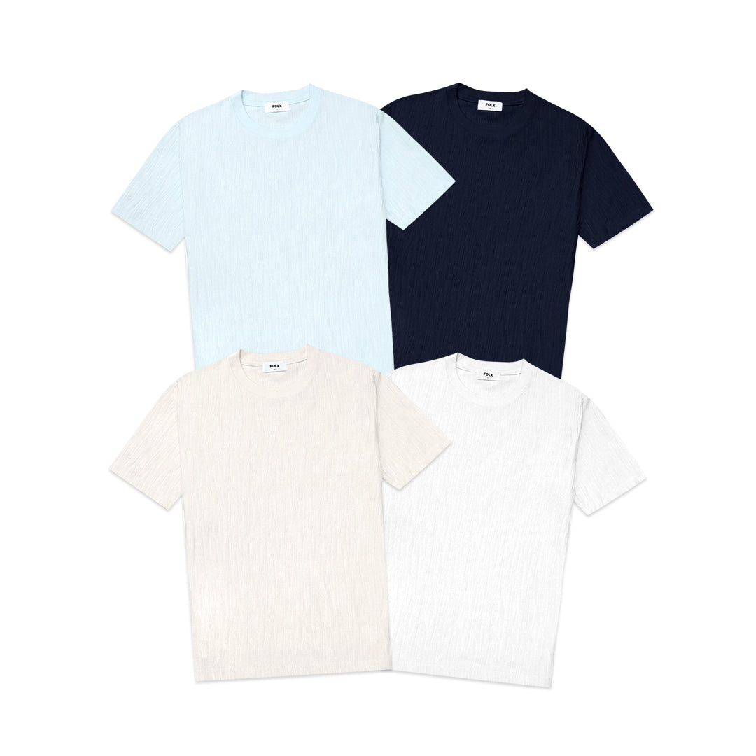 FOLX Vertical Textured T-Shirt